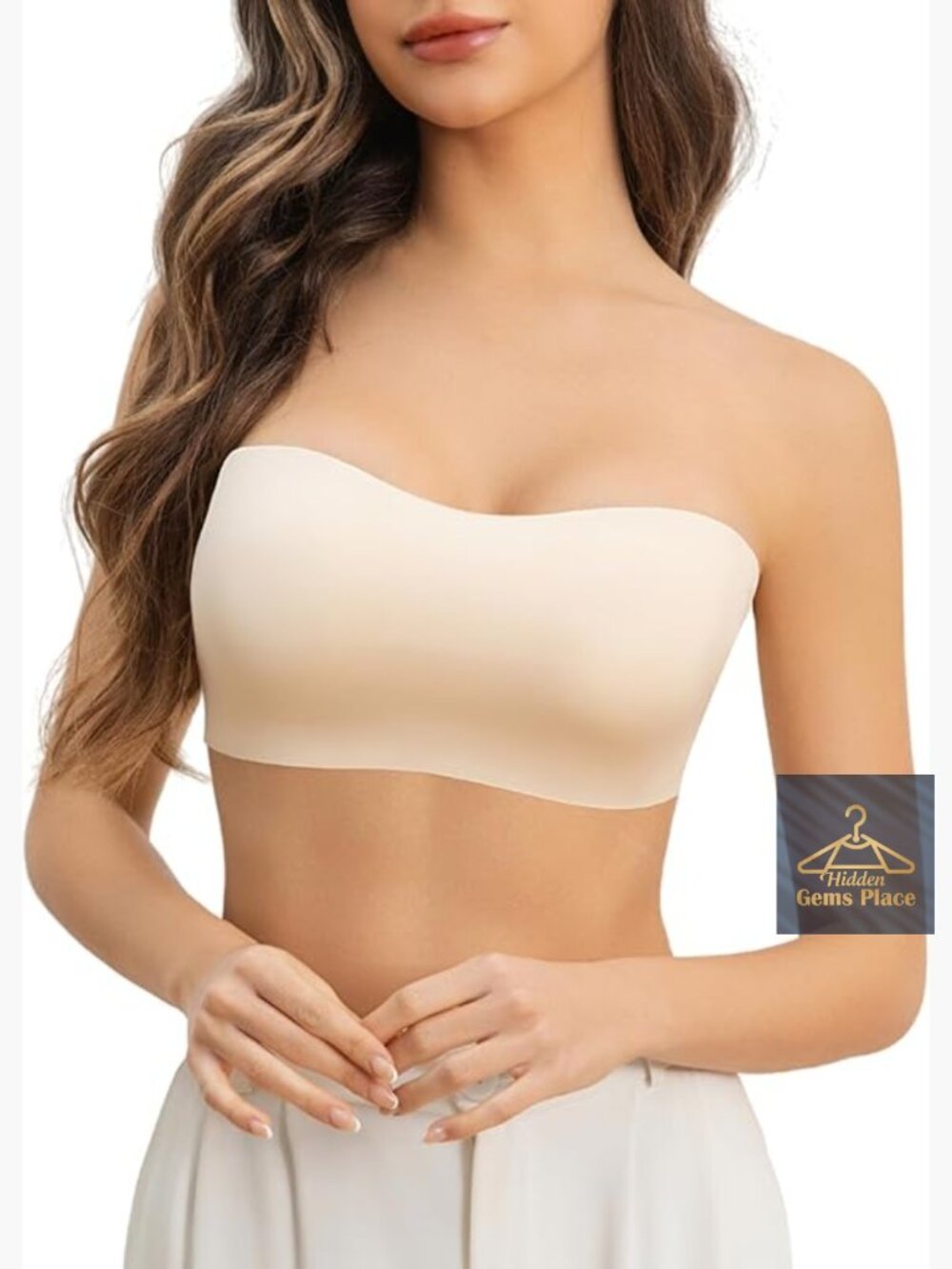 Strapless Push Up Bra Wireless Seamless Bandeau Tube Top Supportive Bralette